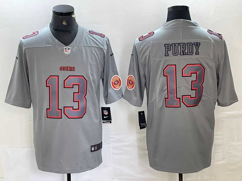 Men San Francisco 49ers #13 Purdy Grey 2024 Nike Vapor Untouchable Limited NFL Jersey